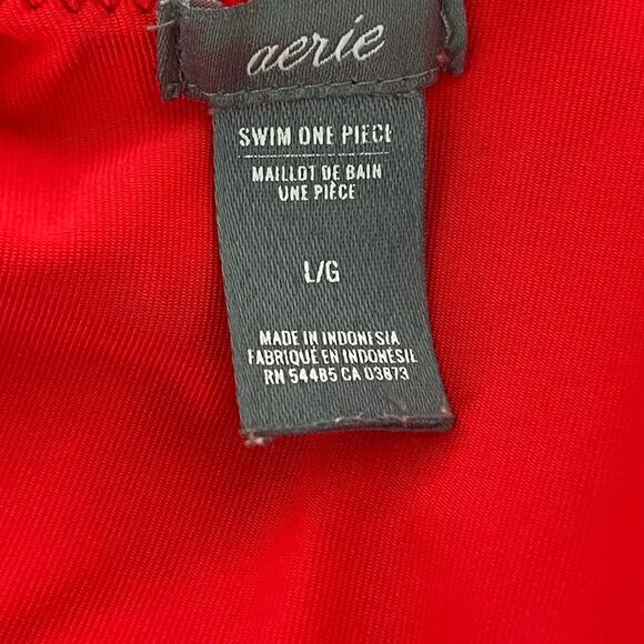 Aerie Super Scoop Pink Plunging Back One Piece Swimsuit - Picture 9 of 11